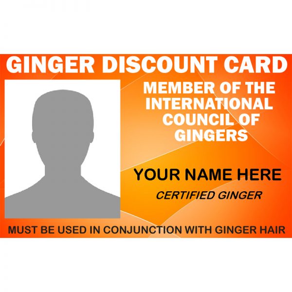Ginger Discount Card