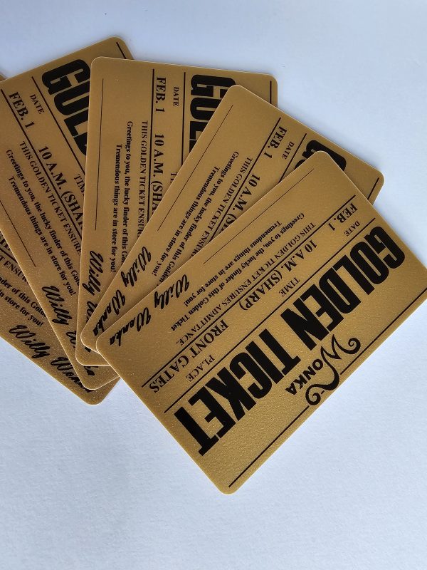 Willy Wonka Golden Ticket - Image 2