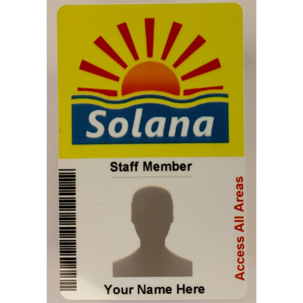 Solana Hotel Benidorm Staff ID Card
