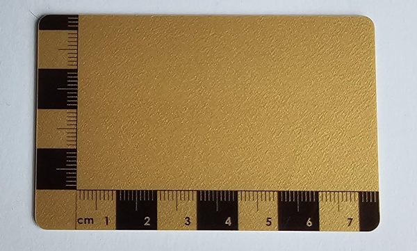 Gold Effect Scale Card